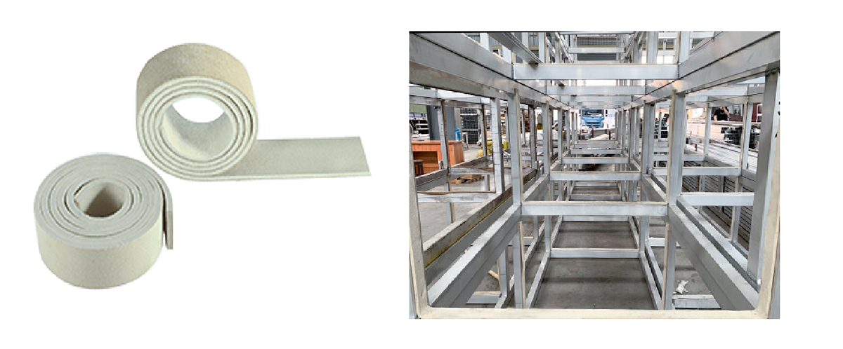 用于铝挤压的 Nomex 毡条